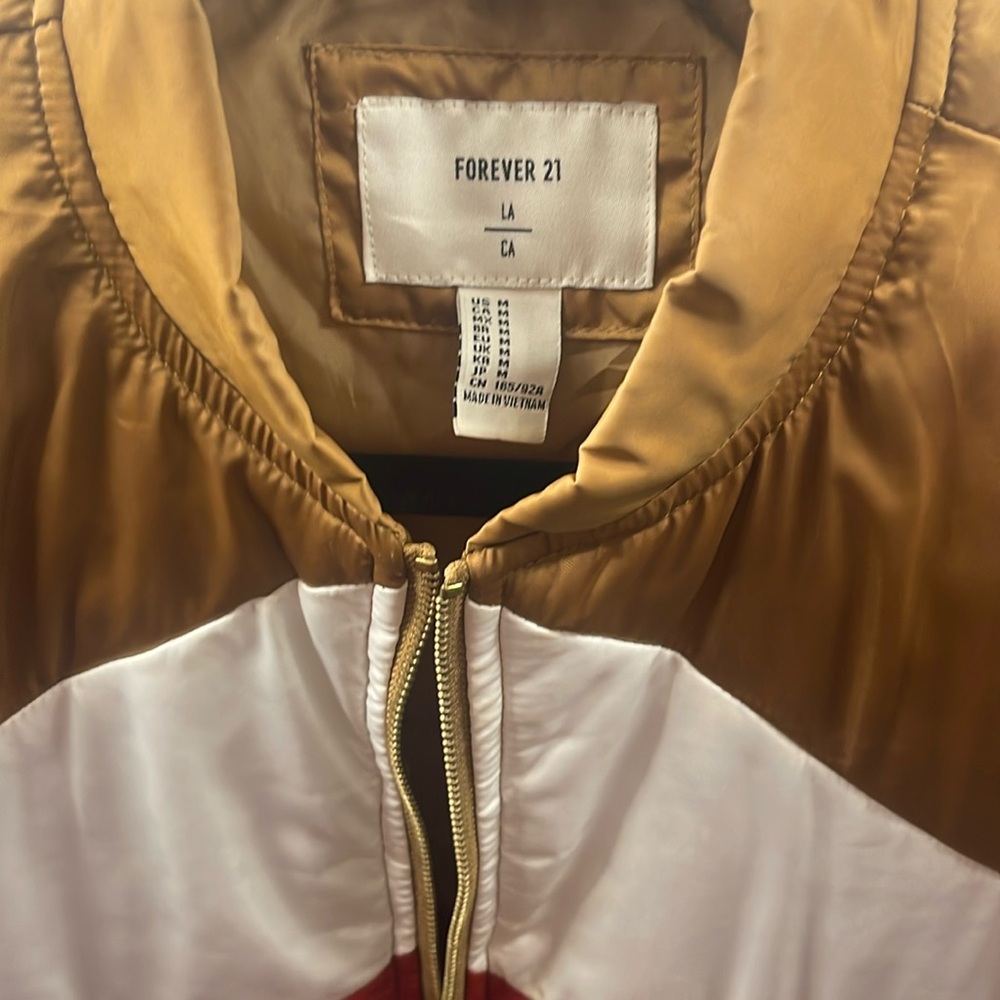 Forever21 colorblock bomber jacket